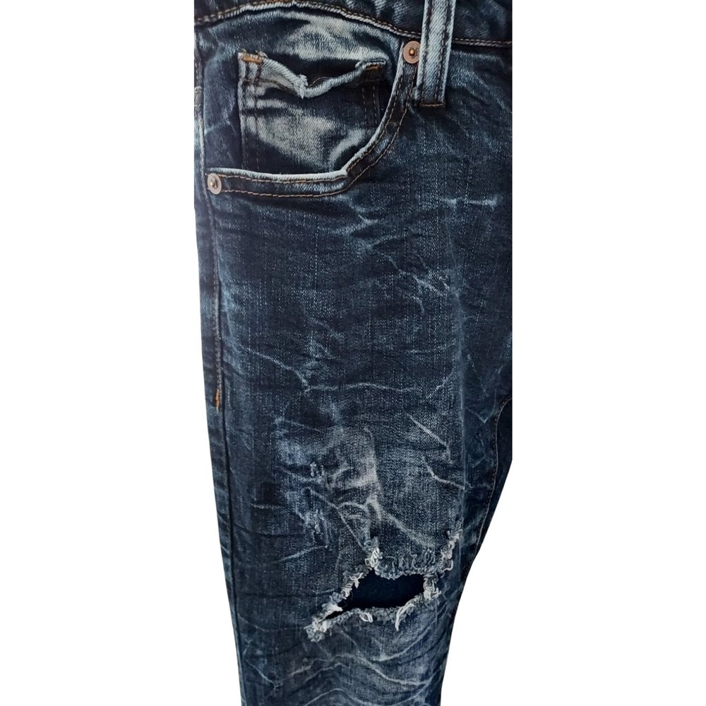 Rue21 Skinny Jean 26x30 Supreme Flex Premium Denim Distressed Mens